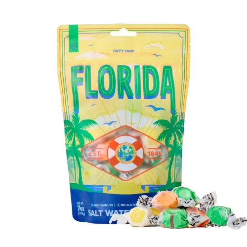 Miniatura 11 de Taffy Shop Arizona Favorites, caramelo de agua salada - Caramelo masticable suave gourmet, paquete variado, aperitivo dulce a granel, regalo fresco