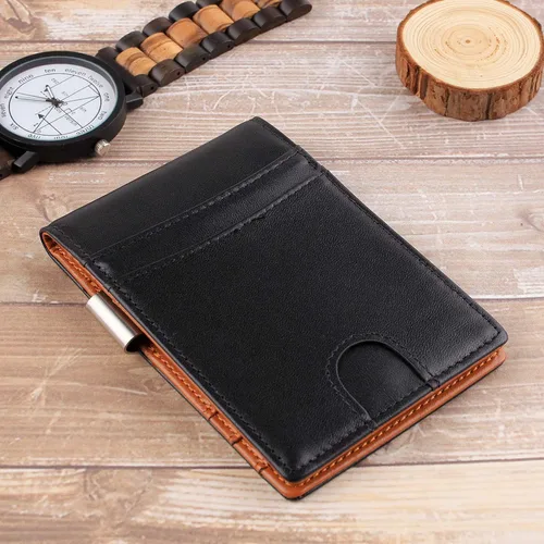 Miniatura 6 de Cartera de cuero personalizada con clip para dinero, regalos perfectos para hombres, regalos para marido, regalos para hijo, regalos para papá