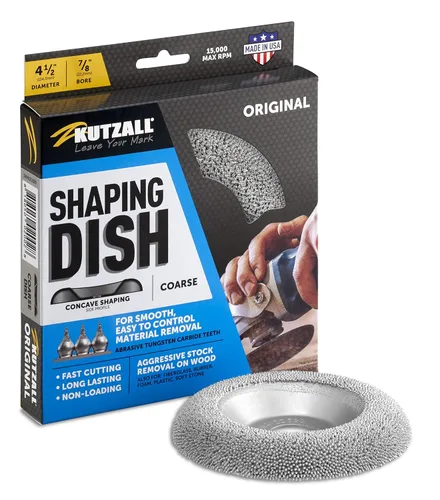 Miniatura 13 de Kutzall Plato Moldeador Original – Fino, 4-1⁄2" (114.3mm) Diámetro X 7⁄8" (22.2mm) Taladro – Accesorio de amoladora angular para carpintería DeWalt
