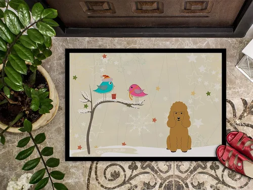 Miniatura 3 de Caroline's Treasures BB2541JMAT - Felpudo de caniche de entre amigos, color marrón, 24 x 36 pulgadas, tapete para puerta delantera