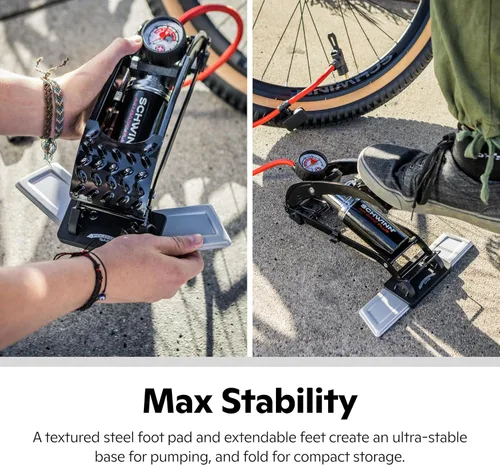 Miniatura 3 de Schwinn Bomba de bicicleta accionada por pie