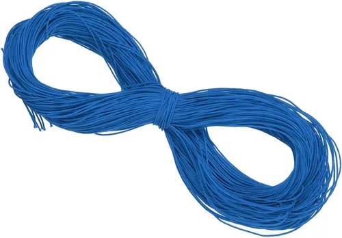 Miniatura 57 de PATIKIL Cuerda elástica elástica de 109 yardas (328.1 ft), cuerda elástica pesada de 0.059 in, albaricoque para manualidades, correas de gancho