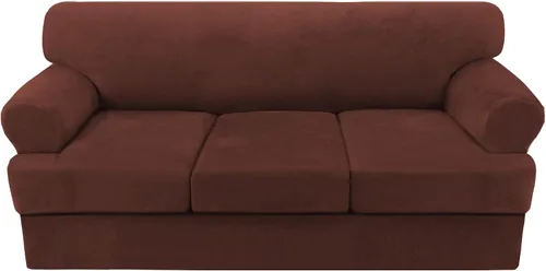 Miniatura 44 de H.VERSAILTEX Funda para sofá de 2 piezas, fundas para sillón con cojines en forma de T, funda para sofá de terciopelo grueso, protector de muebles