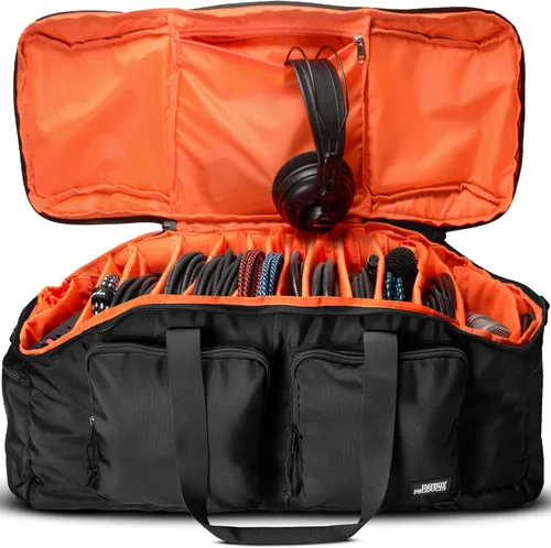 Bolsa de DJ Gig - Organizador de cables para equipo de audio - Accesorios de transporte, equipo de sonido, controlador y más - Estuche de música