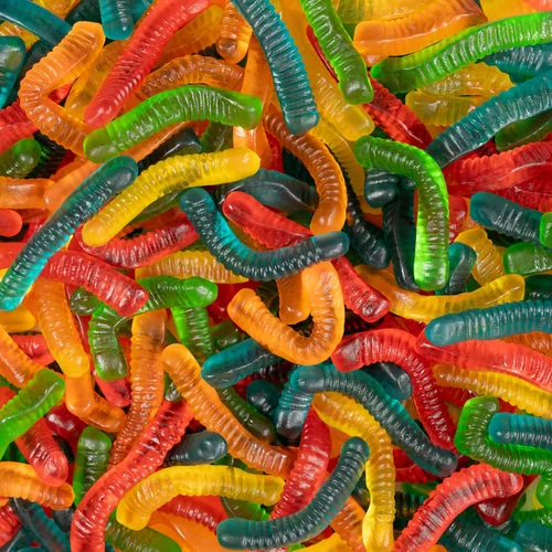 Miniatura 15 de Smarty Stop Sweet & Sour Multi Flavor, Gomitas de gusanos coloridos (1 libra (paquete de 1), frambuesa azul)