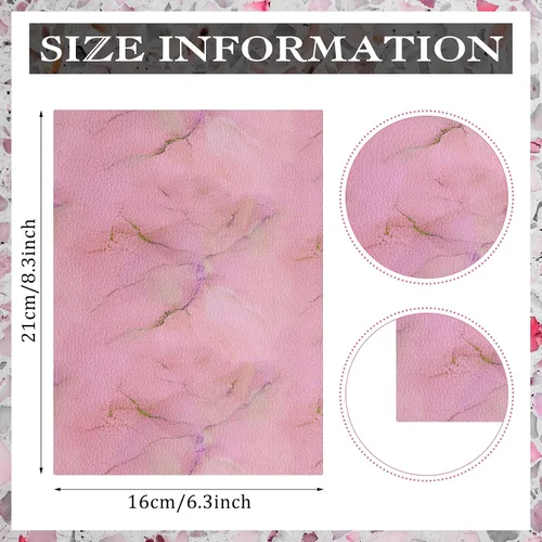 Miniatura 3 de Honoson 15 piezas de cuero sintético de verano de 8.3 x 6.3 pulgadas, hojas de tela colorida para aretes, suministros de decoración de manualidades