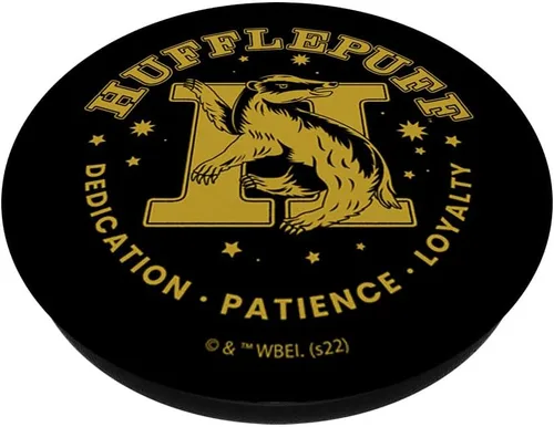 Miniatura 2 de Harry Potter House Hufflepuff Dedicación Paciencia Lealtad PopSockets PopGrip intercambiable