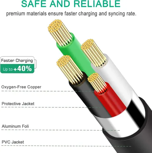 Miniatura 3 de Nuevo cable USB cargador de alimentación cable de carga compatible con Kaito KA332W emergencia solar manivela AM/FM radio meteorológica