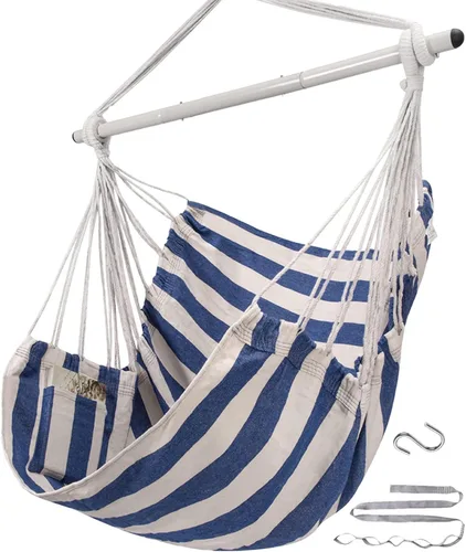 ADVOKAIR - Silla tipo Hamaca o columpio colgante (227 kg máx.) - Hamaca colgante con cuerda para interiores para dormitorio, exterior, patio,