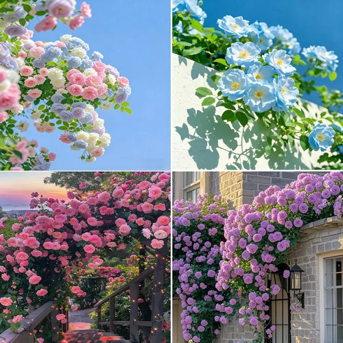 Miniatura 5 de Semillas de rosas trepadoras para plantar, más de 299 semillas mixtas de rosa exótica, plantas de flores de arbustos perennes, semillas ornamentales