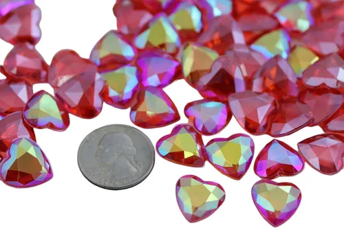 Miniatura 27 de Allstarco 200 unidades de 0.472 pulgadas (0.472 in) lila AB quilates acrílico diamante confeti AB revestimiento para mesa dispersión decoración
