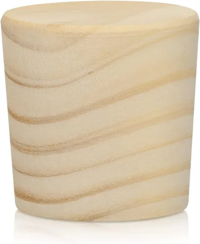 Miniatura 7 de Weysat Tapón de tapón de corcho para barril de vino, 2 pulgadas, tapón de orificio para whisky, madera de roble, para manualidades de botellas