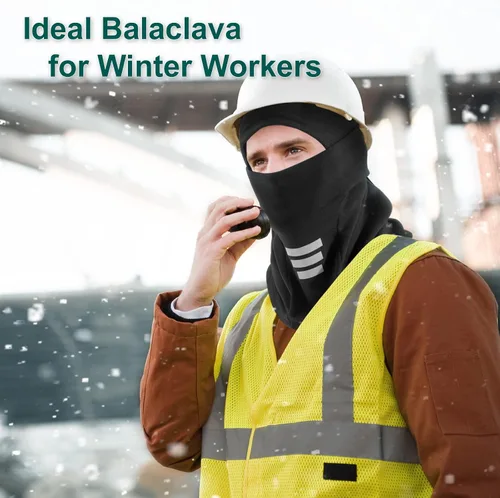 Miniatura 7 de LANVO Pasamontañas de esquí para hombres y mujeres, transpirable, forro polar, protector UV, resistente al viento, pasamontañas para esquí