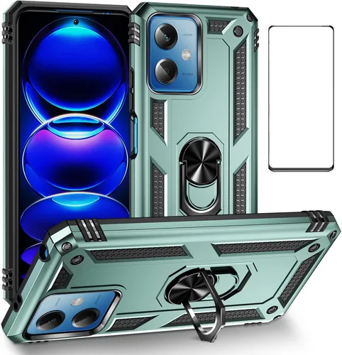 Miniatura 83 de Funda para Xiaomi redmi Note 12 Pro Plus 5G con protector de pantalla, soporte delgado protección militar a prueba de golpes Armor Defender Funda