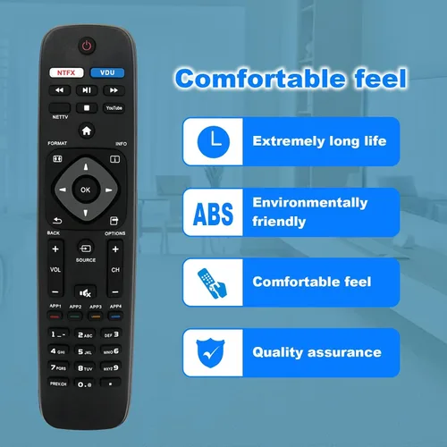 Miniatura 7 de Nuevo reemplazo remoto apto para Philips Smart TV NH500U NH500UW NH503UP 55PFL5602 50PFL5602 43PFL5602 75PFL6601 32PFL4902 40PFL4901 43PFL4901
