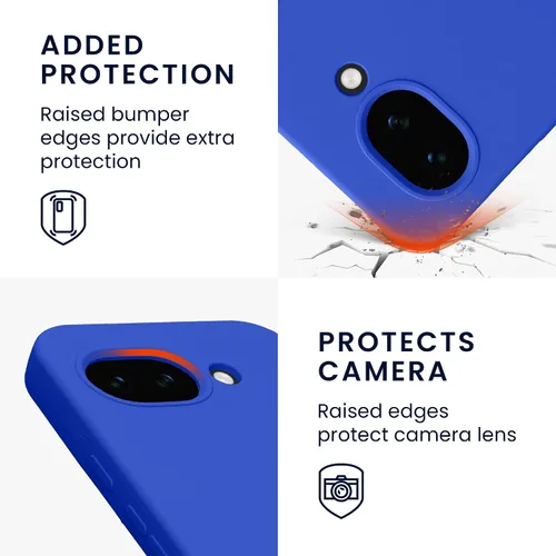 Miniatura 761 de kwmobile Funda Compatible con Google Pixel 6 Pro - Funda de teléfono de silicona TPU con acabado suave - Azul Arrecife