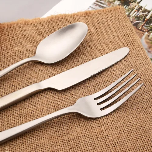 Miniatura 3 de Cuchillo de cena de 8 piezas, acero inoxidable 18/10 de plata mate para el hogar, restaurante, fiesta, uso diario de mantequilla (9 pulgadas)