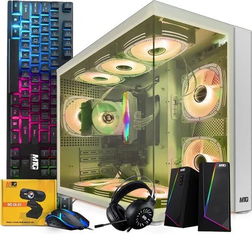 Miniatura 11 de MTG Khuno Gaming Tower PC - Intel Core i7 4ª generación, RTX 3060 12GB 192 bits, 16 GB RGB ARGB Ram, 512 GB Nvme, combo de cámara web gamer, Windows