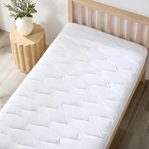 Miniatura 2 de Protector de colchón impermeable de algodón transpirable tamaño individual, funda de colchón de algodón de primera calidad para niños, funda
