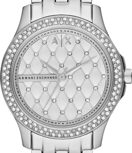 Miniatura 3 de AX ARMANI EXCHANGE Reloj de acero inoxidable plateado de tres manecillas para mujer (Modelo AX5215), plateado Glitz