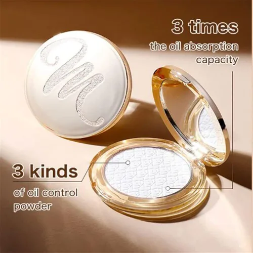 Miniatura 5 de Polvo facial Gold Diamond, para corrector e ilumina todo el día, de larga duración y control de aceite, cosméticos faciales ligeros