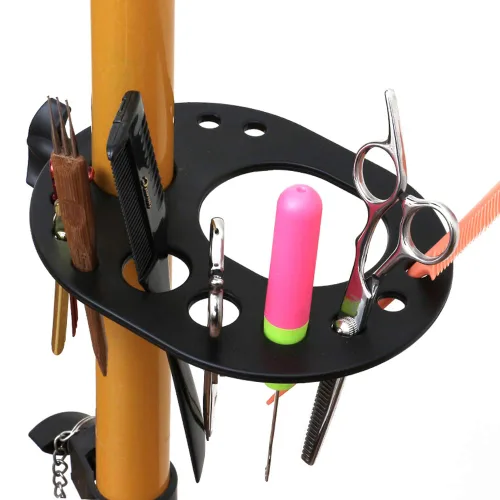 Miniatura 9 de AliLeader - Trípode para peluca de 50 pulgadas y 3 brazos (cabeza de maniquí no incluida) Acero inoxidable, para entrenamiento de peluquería
