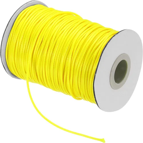 Miniatura 87 de MECCANIXITY Cordón encerado de poliéster encerado de 0.020 in, cuerda de cera de 175 yardas para hacer pulseras, collares, cuentas, joyería y Negro