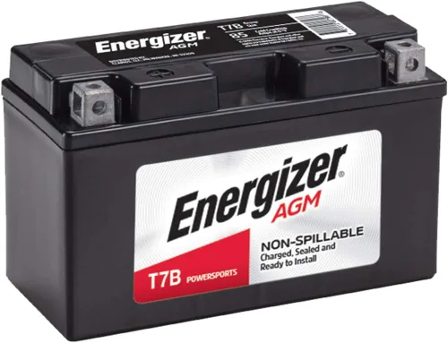 Energizer Batería T7B AGM para motocicleta y ATV de 12 V, 85 amperios de arranque en frío y 6 Ahr. Reemplaza: YTX7B-BS y otros