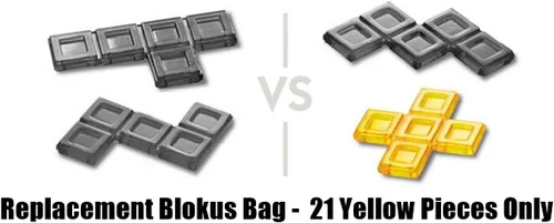 Miniatura 2 de BLOKUS Piezas de repuesto para juegos ~ 21 PIEZAS AMARILLAS