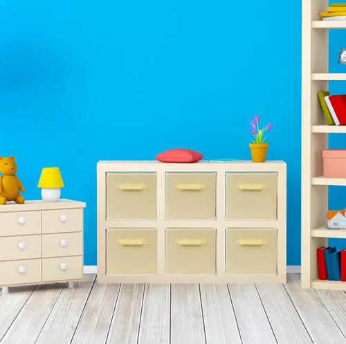 Miniatura 3 de Simple Houseware Contenedores de almacenamiento plegables de 11 pulgadas, color beige, paquete de 6 cubos de tela organizadores para armario
