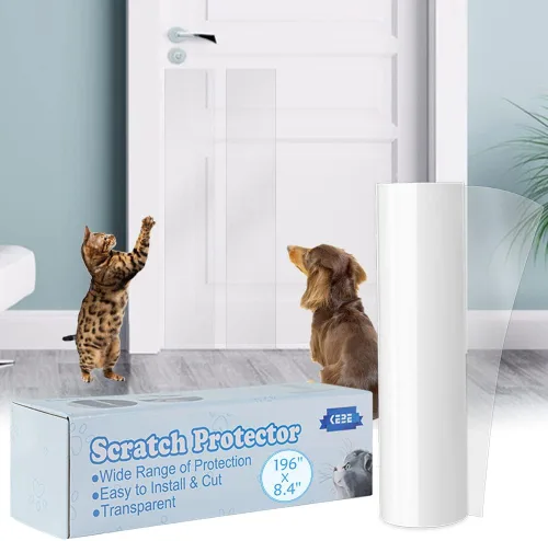 Miniatura 10 de KEBE Protector de arañazos para puerta, protege la pared de tus muebles con una cubierta transparente de alta calidad resistente para arañazos