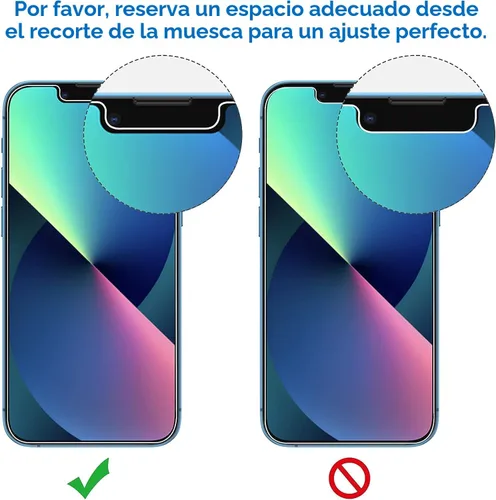 Miniatura 2 de JETech Protector de pantalla compatible con iPhone 13 y iPhone 13 Pro de 6.1 pulgadas, película de vidrio templado, paquete de 3