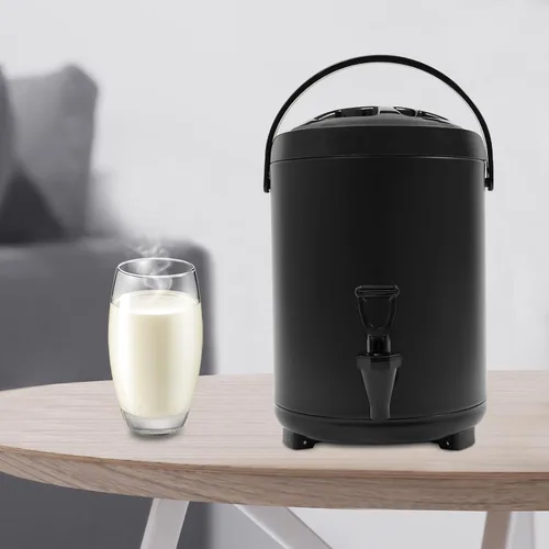 Miniatura 2 de Dispensador de bebidas con aislamiento de acero inoxidable, dispensador de bebidas calientes con grifo, dispensador térmico de bebidas frías