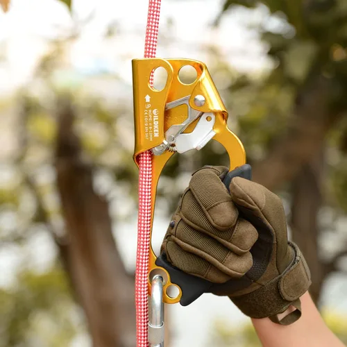 Miniatura 8 de WILDKEN Ascendedor de Mano para Escalada de Exteriores Montañismo Árbol Arborista Escalada Descenso Equipo Ascendedor de Mano para Cuerda de 8-14mm