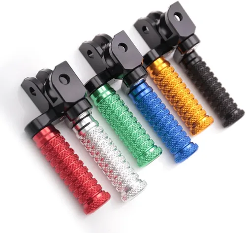 Miniatura 4 de MC MOTOPARTS POLE - Clavijas de pie delanteras elevadoras de extensión CNC de 0.984 in compatibles con YZF R3 2015-2017