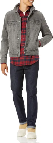 Miniatura 4 de Tienda Essentials - Camisa de franela de manga larga para hombre (disponible en tallas grandes y altas)