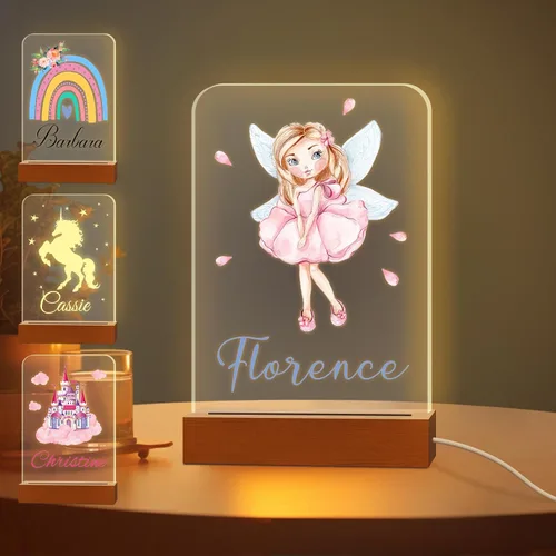 Miniatura 13 de Luz nocturna con foto personalizada, lámpara LED con nombre de corazón, lámpara acrílica personalizada con imagen, regalo para su novia, amante