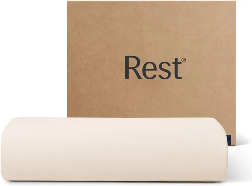 REST® Evercool®+ Sábana superior, tamaño Cali King/King, marfil nieve, 104 x 108 pulgadas (solo 1 sábana encimera)