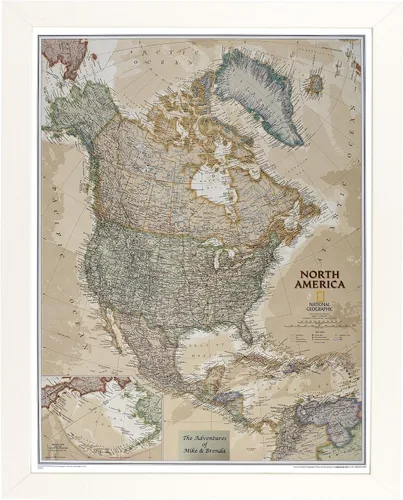 Miniatura 16 de Push Pin Travel Maps Pósteres e impresiones personalizables – Gris granero – Mapa de pines enmarcado personalizado, llega listo para colgar con 150