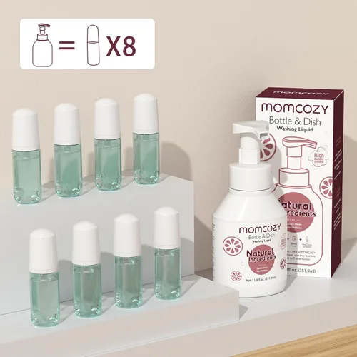 Miniatura 7 de Momcozy Kit de cepillos para botellas Pink & Momcozy - Líquido de limpieza para cepillos de botellas