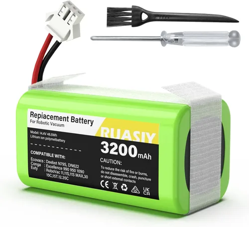 Batería de reemplazo de 14.4v para robot aspirador: para Eufy Robovac 11S 11 30C 30 25C 15C 15T G30 G20 - Baterías de vacío de 3200mAh para Ecovacs