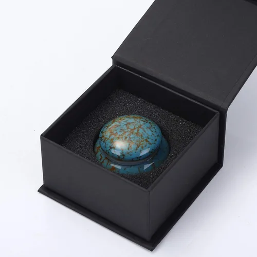 Miniatura 4 de Urna pequeña para cenizas humanas – Urna artesanal de 1.6 pulgadas – Hermosas urnas de recuerdo pequeñas – Mini urna hecha de cerámica – Capacidad