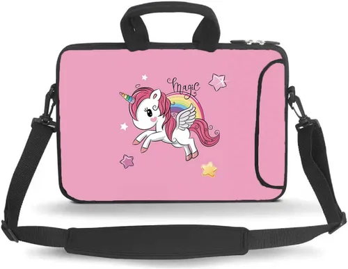 Miniatura 2 de Bolsa de mensajero de 14, 15, 15.4 y 15.6 pulgadas, funda de transporte con asa para accesorios, para portátiles de 14 a 15 pulgadas, cuadernos