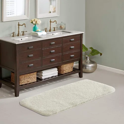 Miniatura 36 de Suchtale - Alfombra de baño antideslizante, tapete de baño de microfibra suave, absorbente de agua, peluda, lavable a máquina, para regadera, 16 x