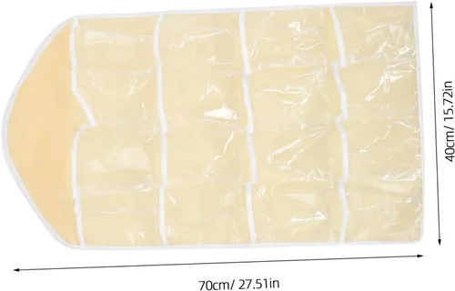 Miniatura 3 de UPKOCH Organizador de bolsa de almacenamiento colgante para puerta, organizador de bolsillo de pared beige para ropa interior, calcetines, joyas