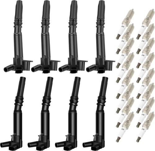 Miniatura 19 de OCPTY Paquetes de bobinas y bujía para DG521, 5C1716 compatible con Ford 2009-2013 para Expedition 5.4L/V8, 2009-2014 para Lincoln para Navigator