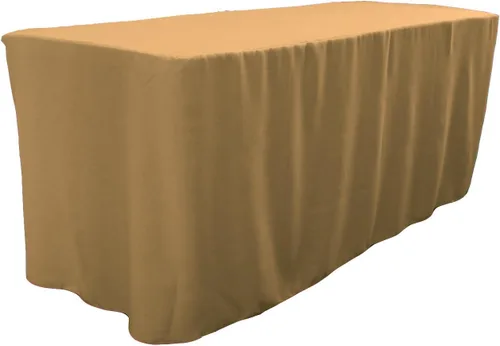 Miniatura 37 de LA Linen Mantel ajustable de popelina de poliéster, 96.2 in de largo x 30.0 in de ancho x 76.2
