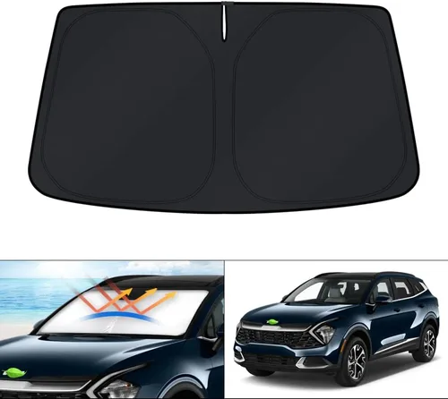 Miniatura 137 de KUST - Parasol plegable para parabrisas para Ford Ranger, accesorios 2019-2025 2026, parasol personalizado para ventana, protector solar plegable