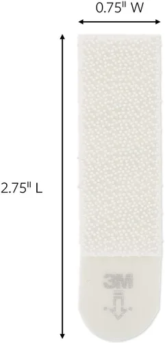 Miniatura 3 de Command Tiras para colgar cuadros, medianas, blancas, 12 pares por paquete, se venden por paquete de 3, 36 pares en total (17204-12ES)