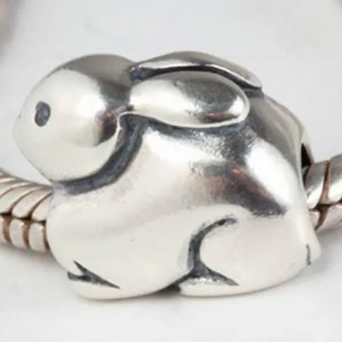 Miniatura 2 de Jirafa encanto pulsera de plata de ley 925encanto de la suerte de animales